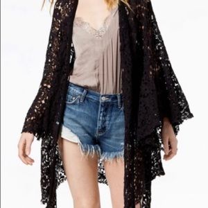 Free People Move Over Lace Kimono